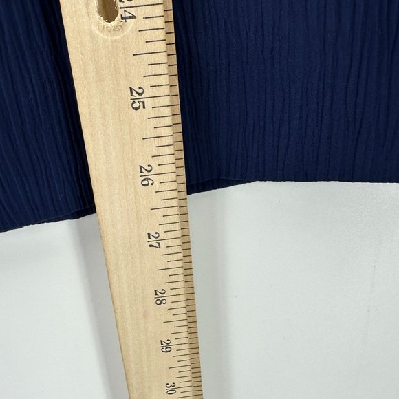 Graff Petite Skirt Womens Vintage Pull On Elastic Waist Pockets Navy Blue 8 NWT - Picture 6 of 9